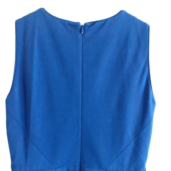 Tibi Blue Sleeveless Peplum Sheath Dress Size 8 - Picture 5 of 9